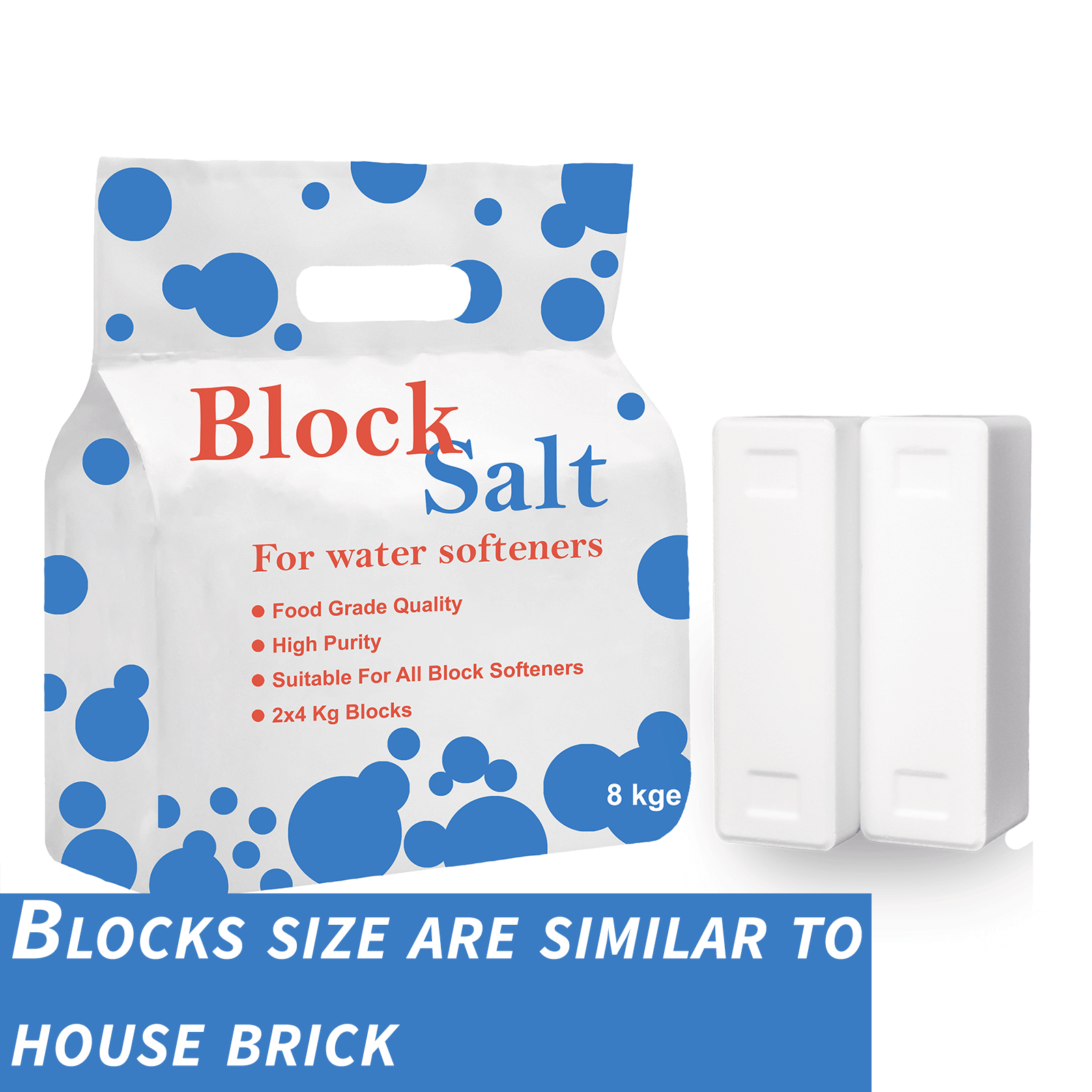 Q Salt Water Softener Blocks 8KG