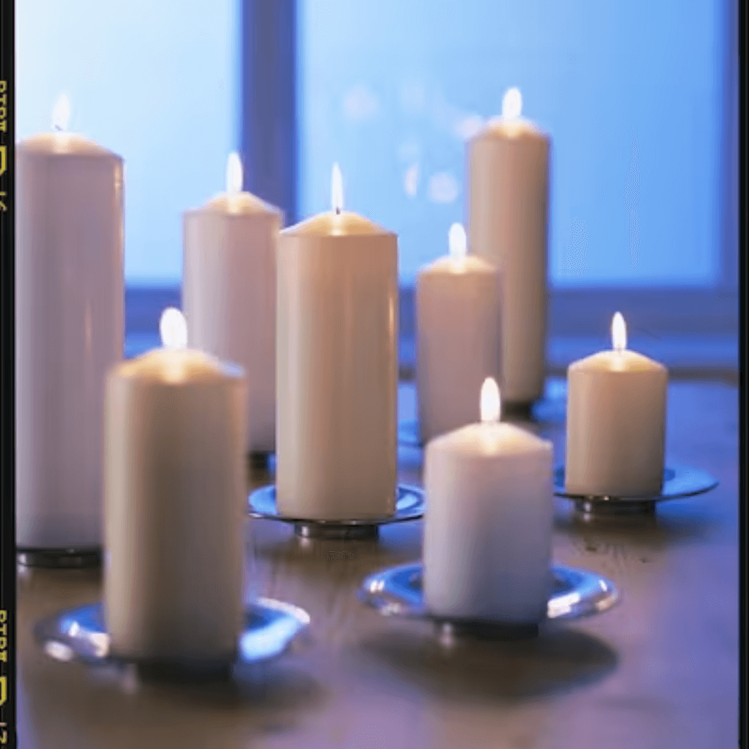 FENOMEN Unscented Pillar Candle Save on Deals